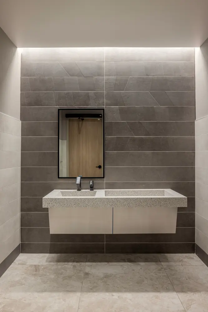 City Hall gender-neutral washroom — Stand-alone sink station